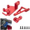 Aluminum 7075 RC Steering Servo Bracket Servo Arm Upgrades Parts for LOSI 1/4 Promoto-MX Motorcycle Dirt Bike,Replace # LOS261013 (Red) view 1