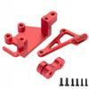 Aluminum 7075 RC Steering Servo Bracket Servo Arm Upgrades Parts for LOSI 1/4 Promoto-MX Motorcycle Dirt Bike,Replace # LOS261013 (Red) view 2