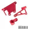 Aluminum 7075 RC Steering Servo Bracket Servo Arm Upgrades Parts for LOSI 1/4 Promoto-MX Motorcycle Dirt Bike,Replace # LOS261013 (Red) view 4