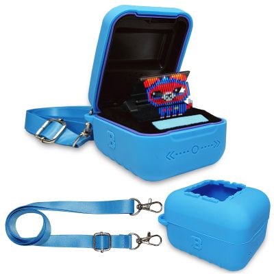 JCHPINE Silicone Cover Case for Bitzee Interactive Digital Pet and Case, Protective Skin Sleeve for Bitzee Virtual Electronic Pets Accessories (for Original 15 Animals) (Blue)
