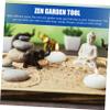 1 Set Zen Sand Table Rake Zen Garden Tools Plastic Sandbox Japanese Toys Garden Rake Stamp Tray Miniatures Tools Art Accessory view 4