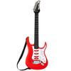 Best Choice Products Kids Electric Musical Guitar Play Set, Toy Guitar Starter Kit Bundle w/ 6 Demo Songs, Whammy Bar, Microphone, Amp, AUX, 2 Sticker Sheets - Red view 4