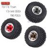 hopsupRC Aluminum 1.0in Beadlock RC Wheels Upgrades Part for 1/18 1/24 TRX4M,SCX24,FCX24 RC Crawler,RC Truck Tires Hops Up,4pcs Gold view 2
