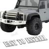 hopsupRC Aluminum 1.0in Beadlock RC Truck Tires Upgrades Part for 1/18 1/24 TRX4M,SCX24,FCX24 RC Crawler,4pcs Alloy RC Wheels Hops Up,Black view 3
