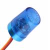BOLIDORC 2PCS RC Model Car LED Rotating Flashing Police Lights for 1/8 1/10 1/12 SCX10 TRX4 RC Crawler 1/14 RC Tamiya Tractor Excavator Engineering Truck (9x15mm, Blue) view 2