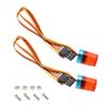 BOLIDORC 2PCS RC Model Car LED Rotating Flashing Police Lights for 1/8 1/10 1/12 SCX10 TRX4 RC Crawler 1/14 RC Tamiya Tractor Excavator Engineering Truck (13x18mm, Red) view 1