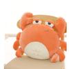 16 Inch Crab Stuffed Animal Plush Pillow, Stuffed Crab Plush Toy,Crab Pillow Crab Toys for Kids, Crab Plushie Crab Decor, Gift for Boys Girls Orange view 2