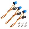 BOLIDORC 3PCS LED Rotating Flashing Light Strobe Lights for 1/8 1/10 1/12 SCX10 TRX4 RC Model Car 1/14 RC Tamiya Tractor Excavator Engineering Truck (10x15mm, Blue) view 1