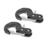 BOLIDORC 4PCS 1:10 RC Tow Trailer Hooks Metal Towing Hook Buckles Scale Accessories for 1/10 RC Model Car Crawler Truck SCX10 D90 TRX4 (B, Silver) view 3