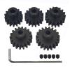AMOGOT Metal Steel 32P Pinion Gear 3.175mm Shaft 15T 16T 17T 18T 19T with Hex Key for RC Brushless Brush Motor RC Car Upgrade Part B view 1
