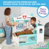 Lil Jumbl Wooden Doctor Playset, Multi-Sided Medical Office Activity Center with Exam Room, Check-in & Waiting Areas, Toddler Playset, Doctors Office Pretend Play view 2