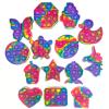 14 Pack Pop Fidget Sensory Toys Party Favors for Kids 4-8 8-12 Year Girl Mini Fidget Toy Bulk Bubbles Popper for Valentine's Day Goodie Bag Stuffers Stress Toy for Birthday Party Favors Toddler Toys view 1