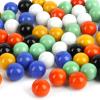 POPLAY 60PCS Glass Marbles Set, for Marble Board Game Chinese Checkers Board Game, 5/8Inch, 6 Colors view 1