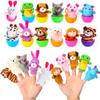 12pcs Easter Eggs Filled with Finger Puppets for Easter Basket Stuffers,Prefilled Easter Egg with Finger Puppets for Easter Egg Fillers,Party Favors,Goodie Bags Fillers, Easter Gift for Kids view 1