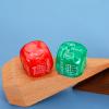 2 Pcs Easter Basket One Year Anniversary for Men Stuffers Christmas Dice Christmas Red Green Food Decision Dice Mens Stocking Stuffers for Men Women Boyfriend Girlfriend for Husband view 2