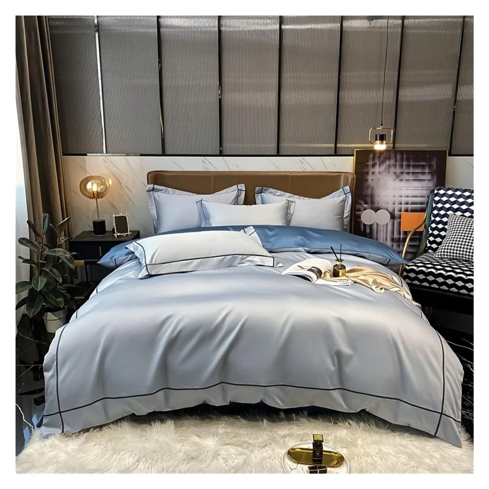 ADovz Bedding Set 800TC Egyptian Cotton Bed Sheet Set with Quilt Cover Pillowcases Luxury Flat Sheets Duvet Cover,Bed Sheets