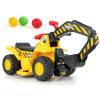 Costzon 6V Ride On Construction Excavator, Outdoor Digger Scooper Tractor Toy W/Safety Helmet, Rocks, Horn, Underneath Storage, Moving Forward/Backward, Pretend Play Ride On Truck (6V) view 1
