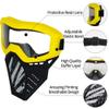 4 Pack Tactical Mask Compatible with Nerf Rival, Apollo, Zeus, Khaos, Atlas, Artemis Blasters Rival Mask (Yellow, Blue, Black, White) view 2