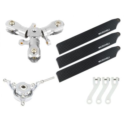 MICROHELI CNC Triple Carbon Fiber Blades Conversion Set - GOOSKY S1