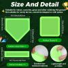 Hiboom 13 Pcs Glow in The Dark Kickball Dodgeball Set Includes 10 Inch Playground Ball with Pump 5 Rubber Bases 100 Glow Sticks for Adults Playground School Backyard Game Outdoor Indoor Games view 3