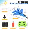 RC Plane, Remote Control Airplane Toy - RTF RC Plane Remote Control 2CH 2.4Ghz RC Plane with Lights, Remote Control Airplanes Foam RC Fighter Airlane Jet for Kids Adults view 2