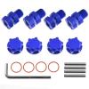 RC Wheel Hex Hubs Adapter 14mm to 17mm Widen 10mm Extended Wheel Hub Drive with Anti-dust Cap Nuts Compatible for Arrma 1/10 3S Granite Mega Senton Big Rock New BIGROCK Typhon Upgrade Parts view 2