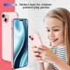 Non-Working Replica Realistic Pretend Play Phones Dummy Display Phone Model for Phone 15 Plus Fake Model Phone Baby Cell Phone Toy (for 15 Plus Blue blackscreen) view 2
