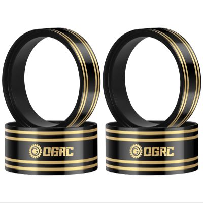 OGRC 1.9 Inch Brass Internal Beadlock Ring Clamp Ring 110g Heavy Wheel Counterweight Clamp Ring Fits 1.9 Wheel Rim for 1/10 TRX4 TRX6 Axial SCX10 I II III Pro Redcat GEN7 GEN8 RC Crawler Car (Black)