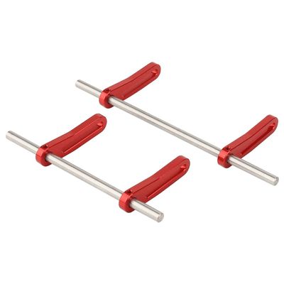 RZXYLRC Metal Front Rear Modular Bumper Bull Bars for 1/10 RC Crawler Chassis LCG TRX4 TRX6 SCX10 Capra Dodge Power Wagon Upgrade Parts (red)