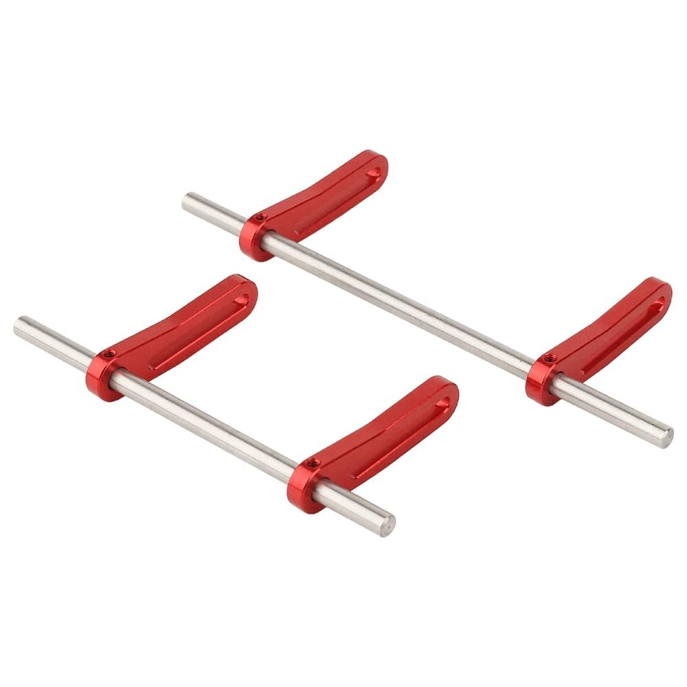 RZXYLRC Metal Front Rear Modular Bumper Bull Bars for 1/10 RC Crawler Chassis LCG TRX4 TRX6 SCX10 Capra Dodge Power Wagon Upgrade Parts (red)