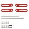 RZXYLRC Metal Front Rear Modular Bumper Bull Bars for 1/10 RC Crawler Chassis LCG TRX4 TRX6 SCX10 Capra Dodge Power Wagon Upgrade Parts (red) view 2