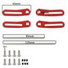 RZXYLRC Metal Front Rear Modular Bumper Bull Bars for 1/10 RC Crawler Chassis LCG TRX4 TRX6 SCX10 Capra Dodge Power Wagon Upgrade Parts (red) view 3