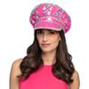 Boland 33035 Burning Man Hat Pink Peaked Cap with Sequins, Hat for Costumes, Festival, Carnival and Theme Party view 1