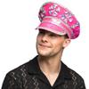 Boland 33035 Burning Man Hat Pink Peaked Cap with Sequins, Hat for Costumes, Festival, Carnival and Theme Party view 3