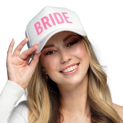 Boland 01426 Bride, Hat for JGA, Carnival and Theme Party, Wedding, Bride