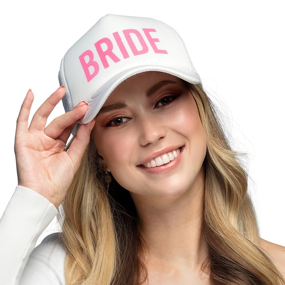 Boland 01426 Bride, Hat for JGA, Carnival and Theme Party, Wedding, Bride