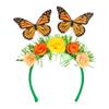 Boland 01434 - Butterfly Headband Tiara with Flowers, Accessories for Costumes, Theme Party, Carnival view 2