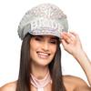 Boland 01435 Diamond Bride Hat, Silver Peaked Cap with Sequins, Hat for Costumes, JGA, Carnival and Theme Party view 1