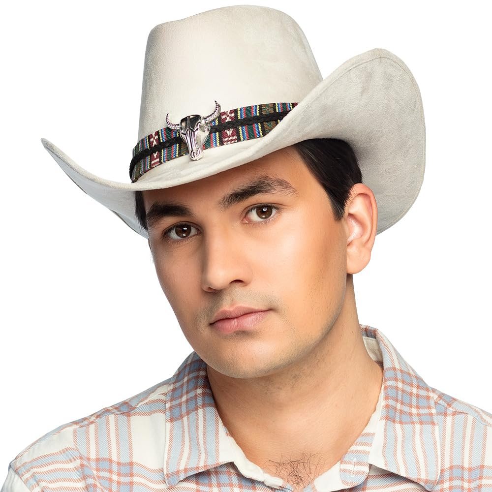 Boland - Django Cowboy Hat for Adults, Western Hat for Fancy Dress, Carnival and Theme Party
