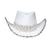 Boland 01436 Cowboy Hat Bride Hat for JGA, Carnival and Theme Party, Wedding, Bride view 2