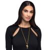 Boland 64563 Egypt Pharaoh Necklace, 77 cm, Chain with Pendant, Gold, Fashion Jewellery, Accessories for Costumes, Carnival, standard size, Silver view 1