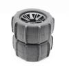 XHSESA 1/12 1/14 1/16 1/18 Remote Control Vehicle Models Accessories Beach Tires for 12mm Hexagonal Binder RC Cars(Black) view 2