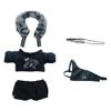 niannyyhouse 20cm Doll Clothes Shawl Top Pants Undershirt Headdress Ancient Style Cool Outfit 8in Plush Doll Dress Up view 1