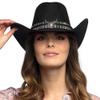 Boland - Django Cowboy Hat for Adults, Western Hat for Fancy Dress, Carnival and Theme Party, Black view 3