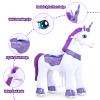 PonyCycle Ride on Unicorn Toys Rocking Horse,Essential Model E Riding Unicorn Mechanical Moving Walking Horse, Giddyup for Children 3 to 4 Years Old Spirit Horse Toys Girls Riding Toys Purple E313 view 3