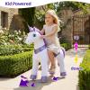 PonyCycle Ride on Unicorn Toys Rocking Horse,Essential Model E Riding Unicorn Mechanical Moving Walking Horse, Giddyup for Children 3 to 4 Years Old Spirit Horse Toys Girls Riding Toys Purple E313 view 4