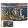PieceRelax Puzzle Canvas Wall Art 366 Plastic Pieces for Adults - Henry Do - Aerial Photography - New York City, USA - Unique Gift & Home Dcor with Jigsaw Puzzle Artwork [HN1308] view 1