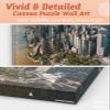 PieceRelax Puzzle Canvas Wall Art 366 Plastic Pieces for Adults - Henry Do - Aerial Photography - New York City, USA - Unique Gift & Home Dcor with Jigsaw Puzzle Artwork [HN1308] view 3
