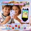 Nikuku Kids Phone for Girls Toys, Christmas Birthday Gifts for Boys 3-8 Year Old, Toddler Touchscreen Pretend Smart Cellphone with Dual Camera, Puzzle Learning Game, Music Player, 8GB Card(Purple) view 4