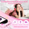 Nikuku Kids Phone for Girls, Toddler Smartphone Christmas Birthday Gift Age 3 4 5 6 7 8 9, Children Pretend Cellphone Toy with Dual Camera, Touchscreen, Learning Game, Music Player, 8GB Card(Pink) view 3